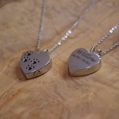 Urn Necklace for Pet Cremation Ashes - Personalised - MYLEE London