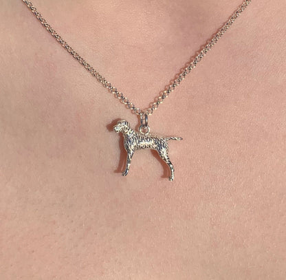 Vizsla Silver Necklace - Personalised - MYLEE London