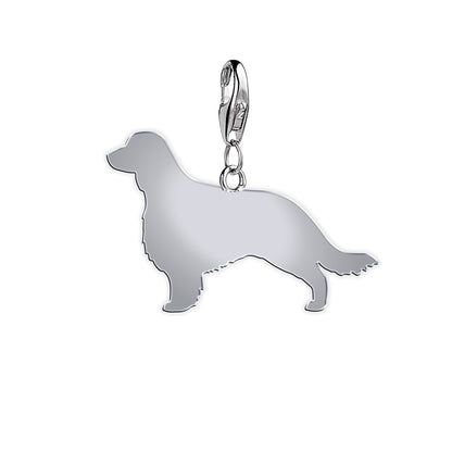 Welsh Springer Spaniel Silhouette Silver Charm - MYLEE London