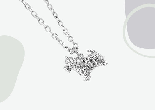 Westie Silver Necklace - Personalised - MYLEE London
