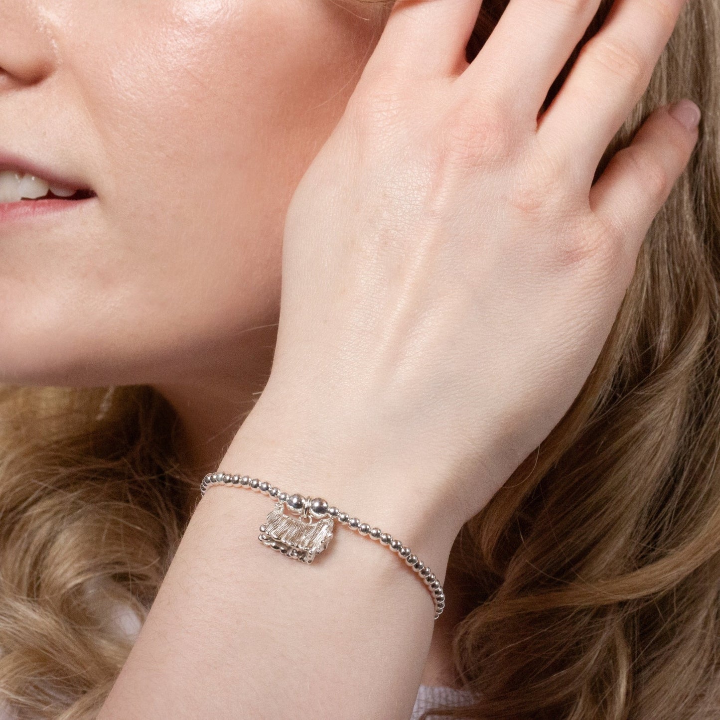 Yorkshire Terrier (Long Haired) Silver Ball Bead Bracelet - Personalised - MYLEE London