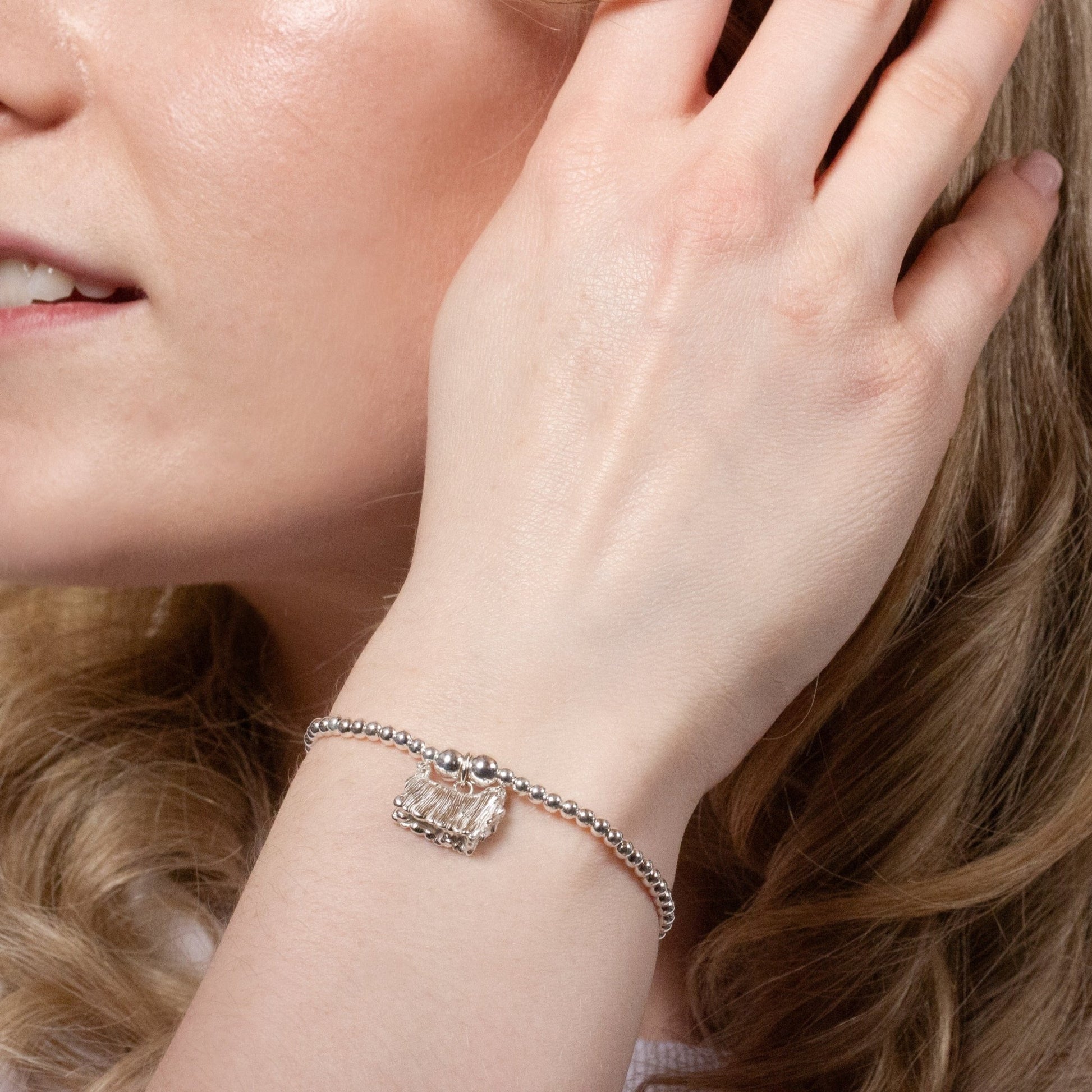 Yorkshire Terrier (Long Haired) Silver Ball Bead Bracelet - Personalised - MYLEE London