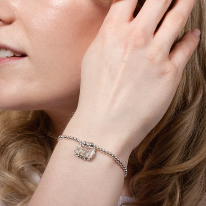 Yorkshire Terrier (Long Haired) Silver Ball Bead Bracelet - Personalised - MYLEE London