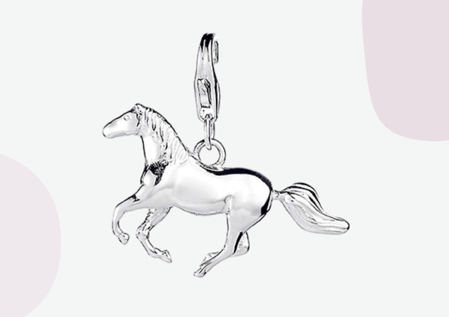 Horse Silver Charm