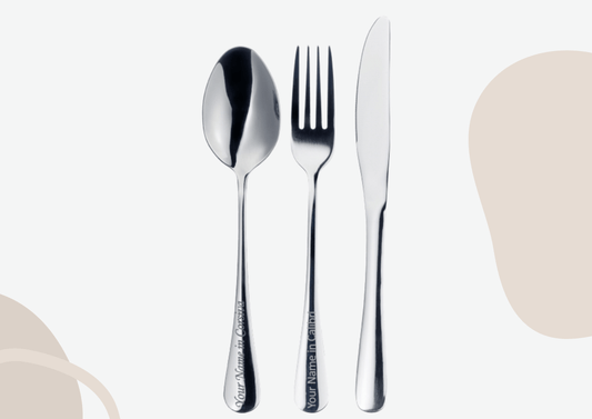 Silver 3-Piece Metal Cutlery Set - MYLEE London