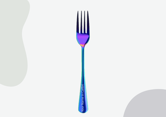 Personalised Rainbow Fork