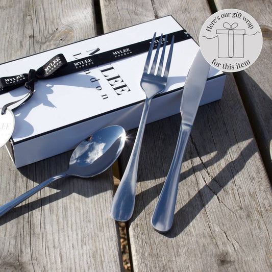 Silver 3-Piece Metal Cutlery Set