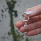 Angel on Silver Ball Bead Ring