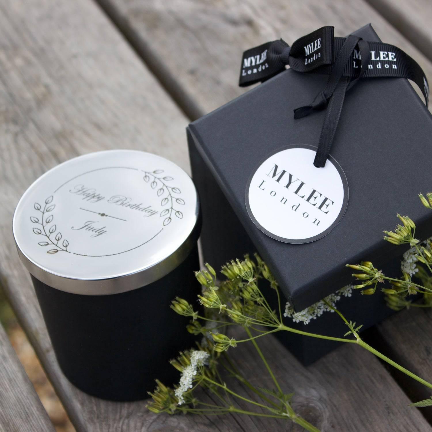 Personalised Candle - Lemongrass & Mint or Vanilla - MYLEE London