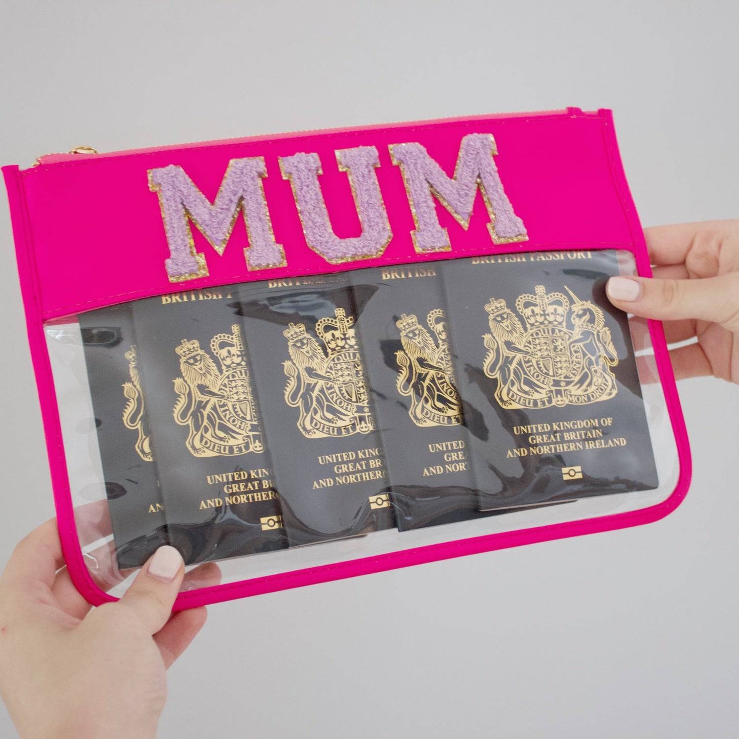 Personalised Clear Travel Pouches