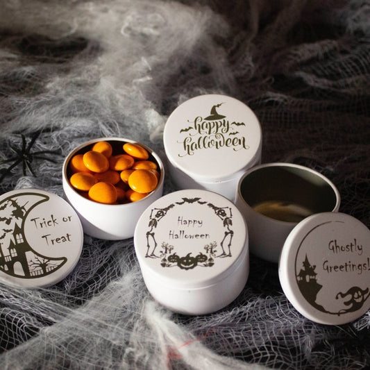 Halloween Personalised Metal Trinket Tins - MYLEE London