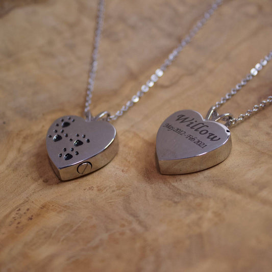 Personalised Urn Necklace for Pet Cremation Ashes
