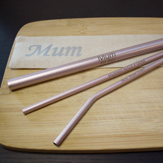 Personalised Mother's Day Straw Gift Set