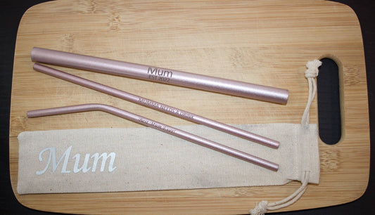 Personalised Mother's Day Straw Gift Set