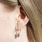 Pomeranian 3D Silver Earrings