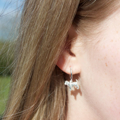 Cockapoo 3D Silver Earrings - MYLEE London