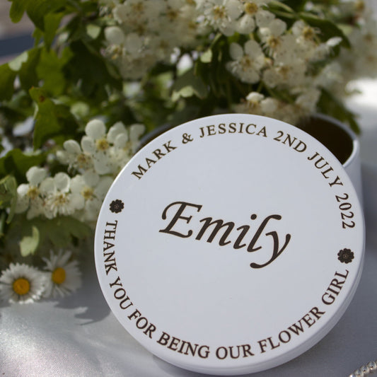 Bridesmaid Gift Personalised Metal Trinket Tins