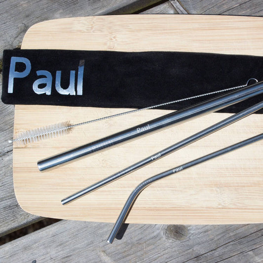 Personalised Father's Day Straw Gift Set