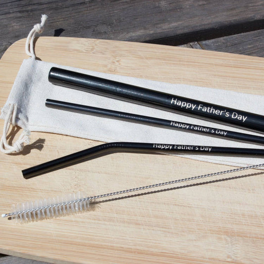 Personalised Father's Day Straw Gift Set - MYLEE London