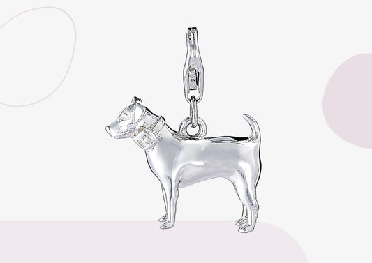 Jack Russell Silver Charm - MYLEE London