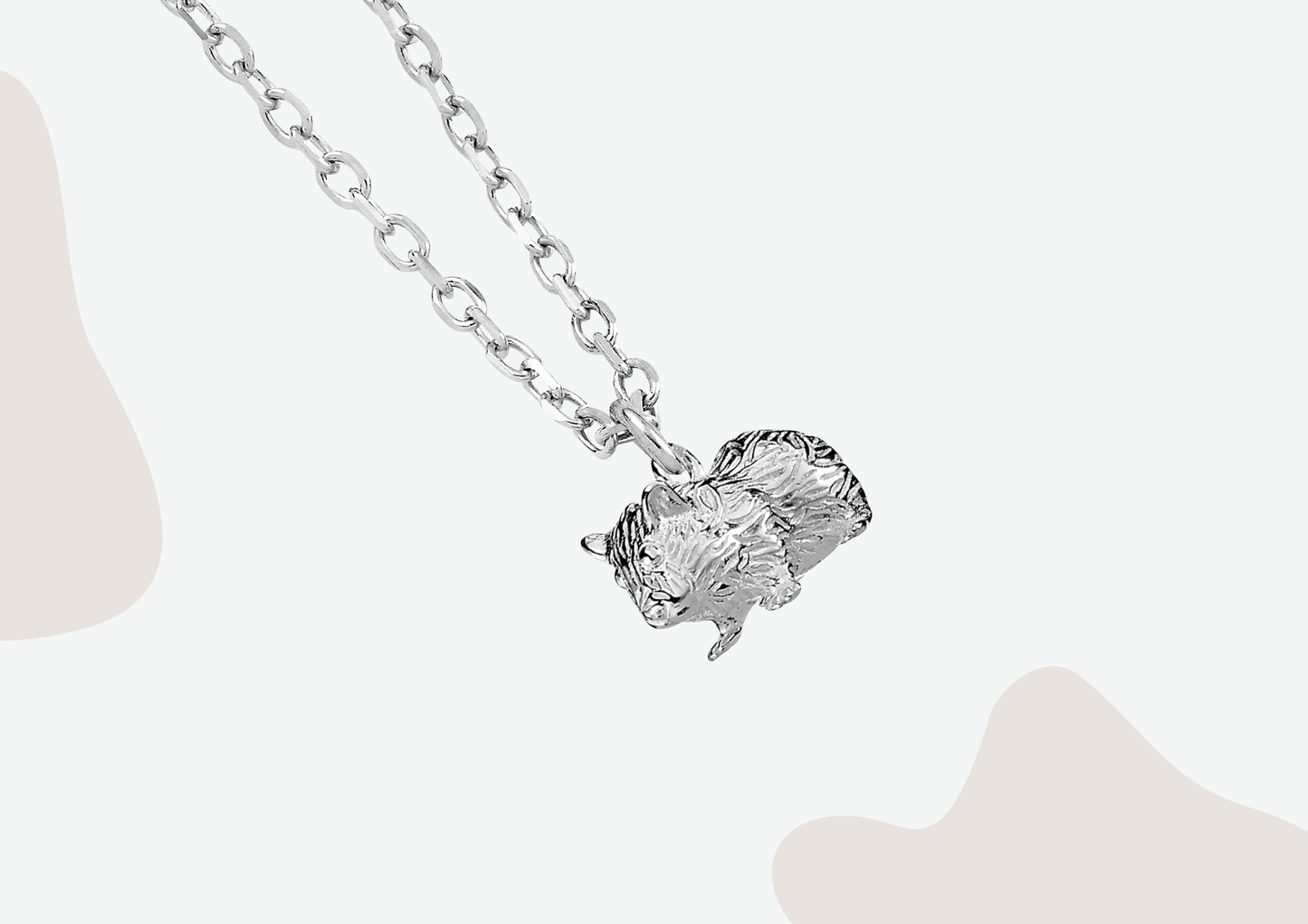 Guinea Pig Silver Necklace - MYLEE London
