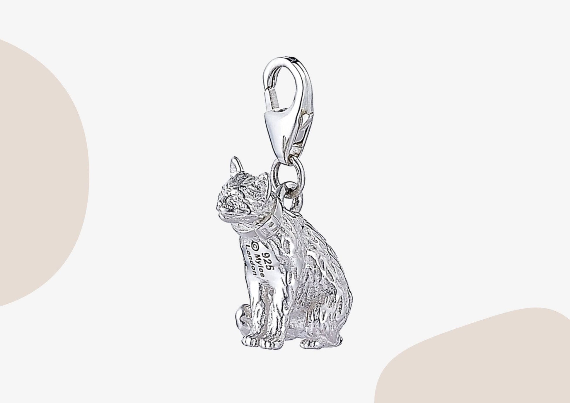 Long-Haired Cat Silver Charm - MYLEE London