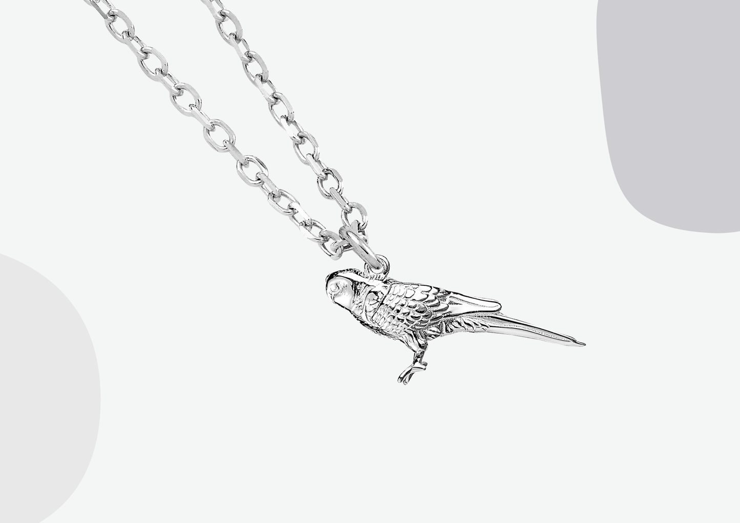 Budgie Silver Necklace