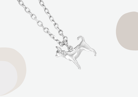 Chihuahua Silver Necklace - MYLEE London