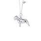 Staffordshire Bull Terrier Silver Necklace