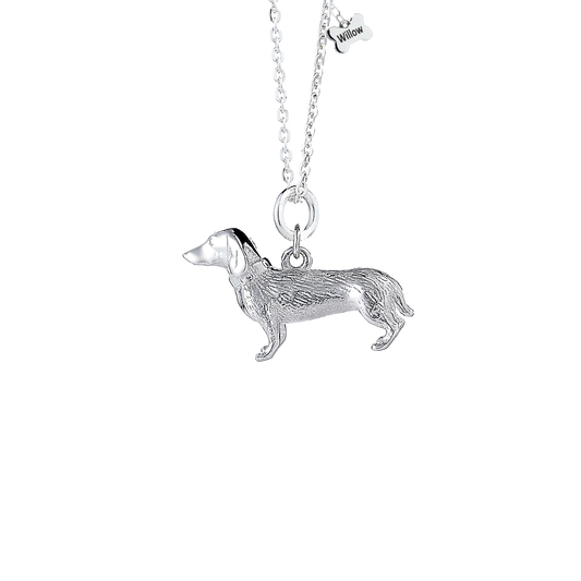 Dachshund Silver Necklace - MYLEE London